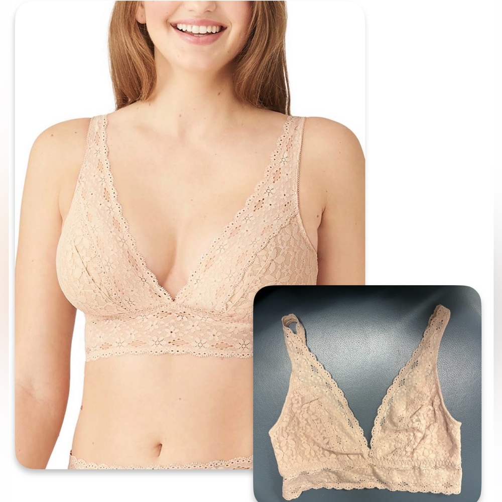 Wacoal nude lace triangle bralette. Size 36 (Small to medium)